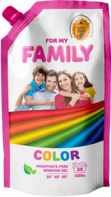  For My Family Color żel do prania w opakowaniu uzupełniającym 1kg 